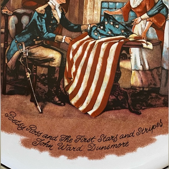 Set of 5 Collectible Pewter Plates - The Great American Revolution of 1776 - Picture 2 of 15